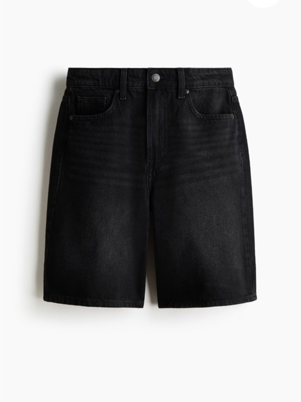 H&M Black women Denim Jean Bermuda Shorts